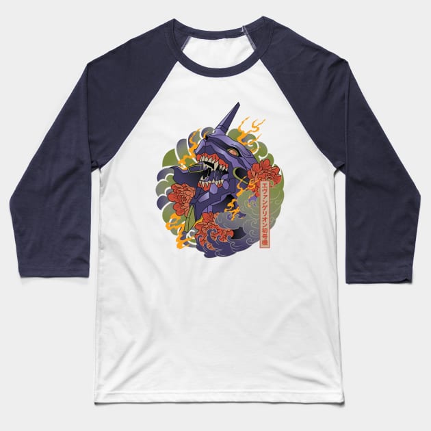 eva Baseball T-Shirt by art of gaci